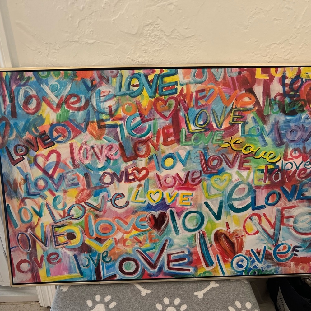 LOVE painting great condition